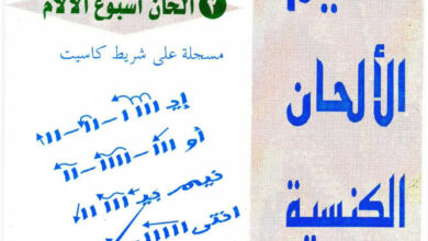 كتاب تعليم الالحان الكنسية بالعلامات الإيضاحية 02 ألحان أسبوع الآلام