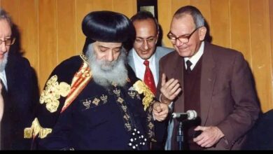كتب دكتور جوزيف موريس - صورة تجمع دكتور جوزيف موريس مع البابا شنودة ودكتور نصحي عبد الشهيد